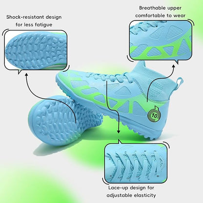 Soccer Cleats Kids Boys Girls Athletic Outdoor Football Shoes