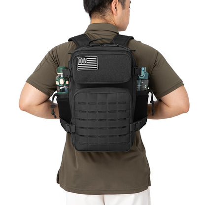 QT&QY 25L Military Tactical Backpacks For men Survival Army Laser cut Molle Daypack small EDC Bug