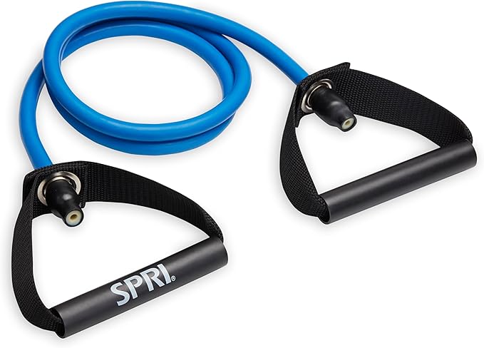 SPRI Xertube Resistance Bands with Handles – All Exercise Cords Sold Separately with Home Gym Workout Fitness Door Anchor Attachment Option