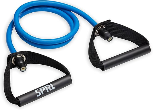 SPRI Xertube Resistance Bands with Handles – All Exercise Cords Sold Separately with Home Gym Workout Fitness Door Anchor Attachment Option