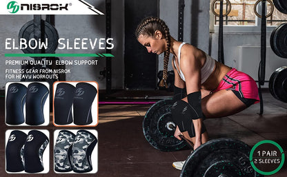 Knee Sleeves (1 Pair), 7mm Neoprene Compression Knee Braces, Great Support for Cross Training