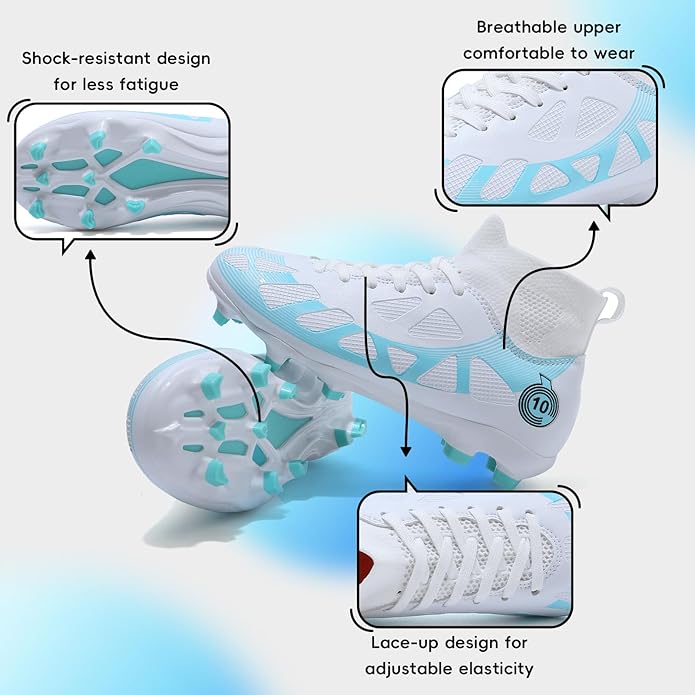 Soccer Cleats Kids Boys Girls Athletic Outdoor Football Shoes