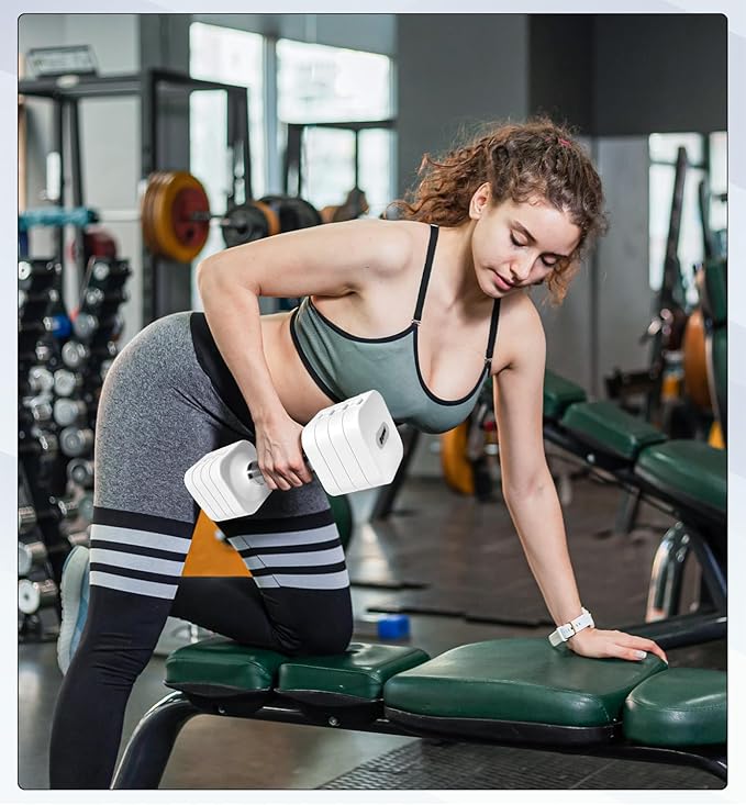 15LB 20LB 40LB 50LB Adjustable Dumbbell Set Free Weights Dumbbells Set for Women Men Hand Weights Sets Adjust Dumbbell Weight Sets for Home Gym Exercise Workout Strength Training Equipments