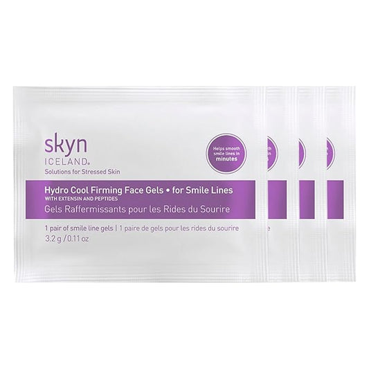 Skyn ICELAND Hydro Cool Firming Smile Line Patches, 10 Minute Smoothing Treatment with Peptides and