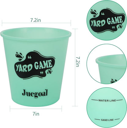 Juegoal Outdoor Giant Yard Pong Game Set Outdoor Toss Game Throwing Game for Beach, Camping, Lawn and Backyard