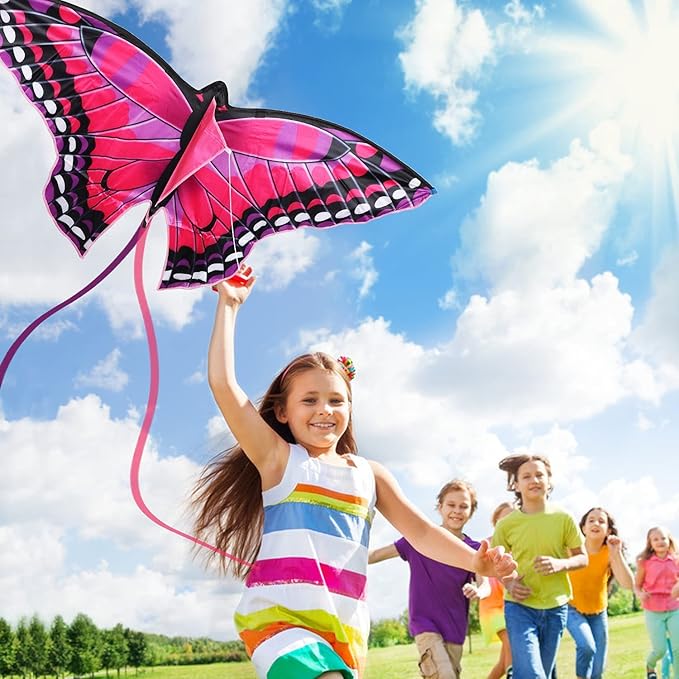TOY Life Kites for Kids Ages 4-8 8-12, Large Butterfly Kites for Adults and Toddlers Age 3-5, Outdoor Toy Games Beach Kite Easy to Fly for Girls Boys