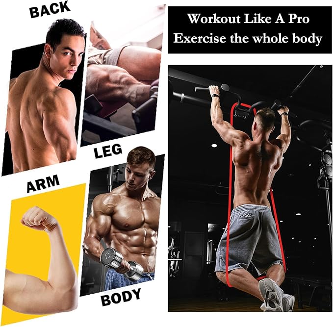 8 Pcs Resistance Bands Pull up Bands Pull up Assistance Bands Exercise Workout Bands for Working Out Muscle Training Physical Therapy Muscle Training Men and Women