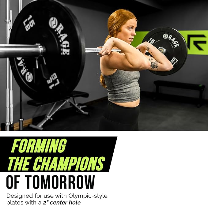 Invictus Men’s Barbell (7FT) (44LBS Bar Weight) (1500LBS Weight Capacity) Weight Training Barbell, Home Gym Fitness Essential, Strength Training Workout Bar, Portable Exercise Equipment