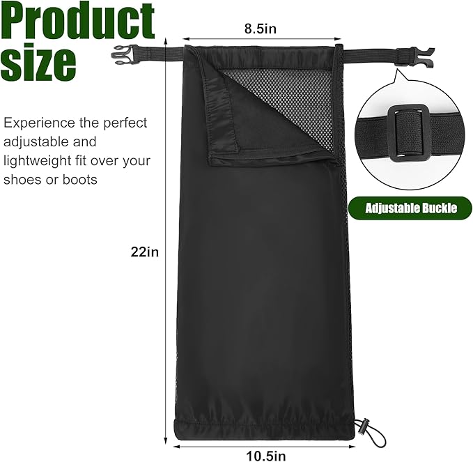 Tlswshsy 2Pcs Lawn Care Leg Gaiters, Breathable Leg Guard for Trimming, Adjustable Garden Trimming Leg Chaps for Men and Women Landscaping Farm Working Outdoor Hunting Hiking