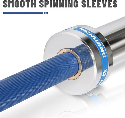 7ft Olympic Barbell, Weightlifting Barbell 28mm 45lb - 500/700/1000lbs Capacity with Smooth Spinning Sleeves, Olympic Bar Fits 2" Olympic Plates, for Snatch Clean Jerk - Home Gym Training