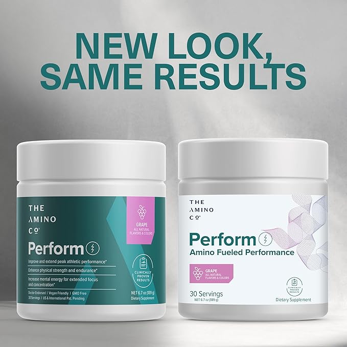 The Amino CO. - Heal - Post Workout Recovery Drink with Pure Eaa Amino Acid Formula - Creatine Monohydrate Powder for Efficient Muscle Repair, Vegan, and Keto-Friendly with Grape Flavor - 10.89oz.
