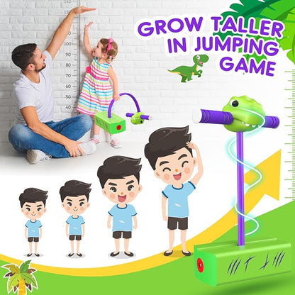 CUUGO LET'S GO! CG Jumping Promotes Growing Taller- Pogo Stick Foam Pogo Jumper for Kids, Toys for 3-12 Year Old Boys Girls Outdoor Toys Indoor Toys Fun Gifts Christmas Stocking Stuffers Gifts