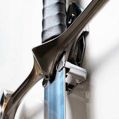 2/Set Vertical Sword Wall Mount Sword Hanger Adjustable Sword Mount Dagger Axe Blade Display (Silver 2pcs)