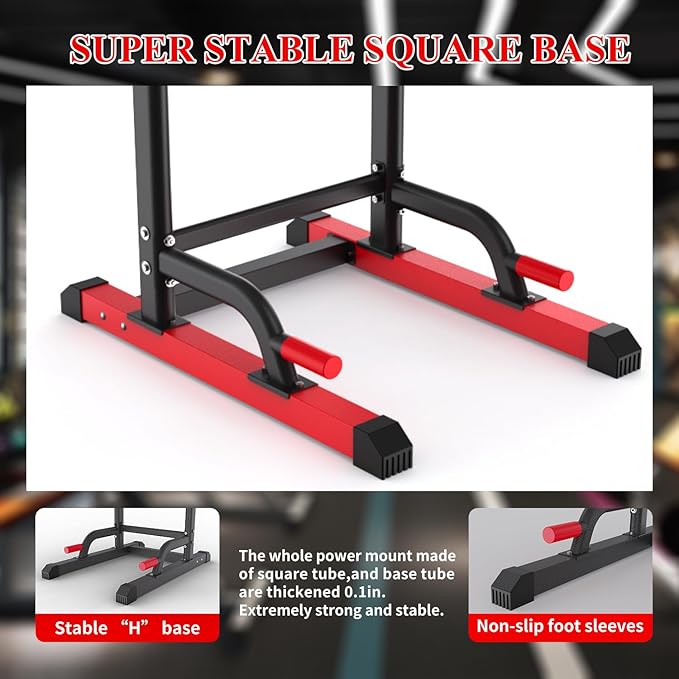 K KiNGKANG Power Tower Dip Station, Multi-Function Assistive Trainer Pull Up for Home Gym Muscle Building and Beginner Exercises,Load 450LBS