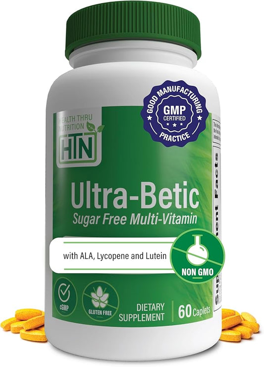 Health Thru Nutrition Ultra-Betic Multivitamin 60 Count | Supports Nerve, Vision, Energy | with