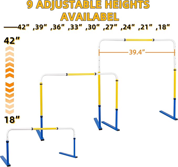 Adjustable Height Hurdles Track and Field,Detachable Agility Speed Jumping Training Equipment for Kids,Youth and Adults,Indoor & Outdoor Use（3 Pack）