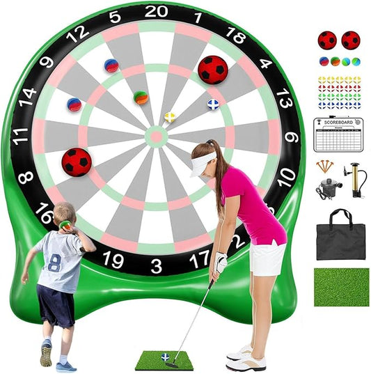 Inflatable Soccer Dart Board, Giant Kick Darts,Indoor Outdoor Lawn Yard Games for Kids Adults