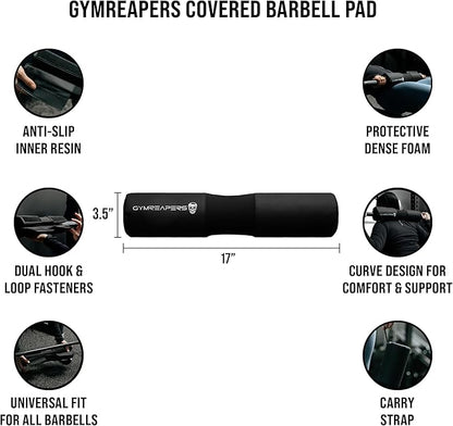 Gymreapers Barbell Squat Pad - Protective Bridge Pad For Hip Thrust, Squats, Lunges - Hip Support, Neck Protection For Bar