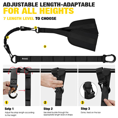 Ayombo Pull Up Assistance Bands, Resistance Bands for Pull Up Bar Workout, Adjustable Heavy Duty