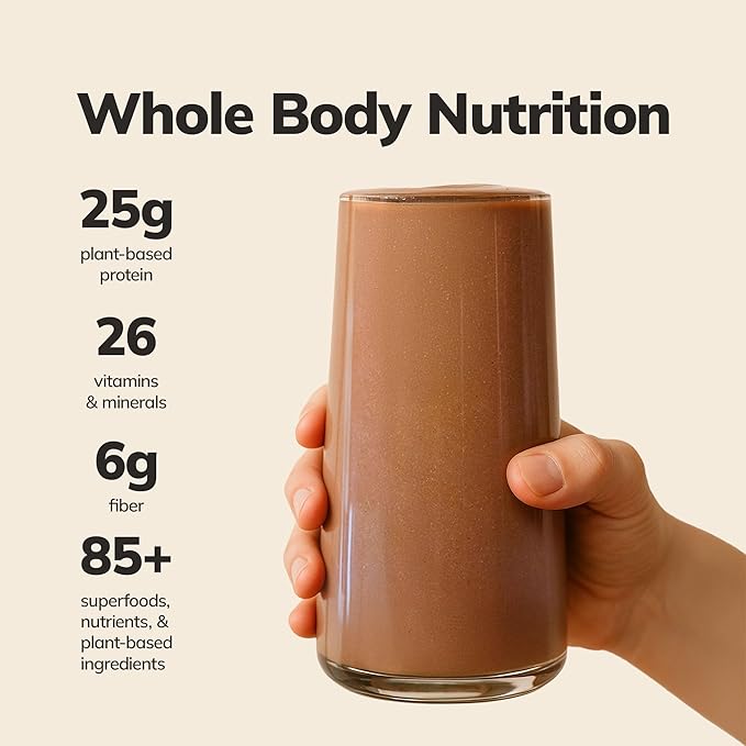 Ka?™Chava All-In-One Nutrition Shake Blend, 5 Flavor Sample Pack, 5 Servings, 85+ Superfoods & Nutrients, Meal Replacement, Greens Plant-Based Superfood Powder Protein Drink, Digestive Enzymes & Probiotics, Vegan Dairy Gluten Free