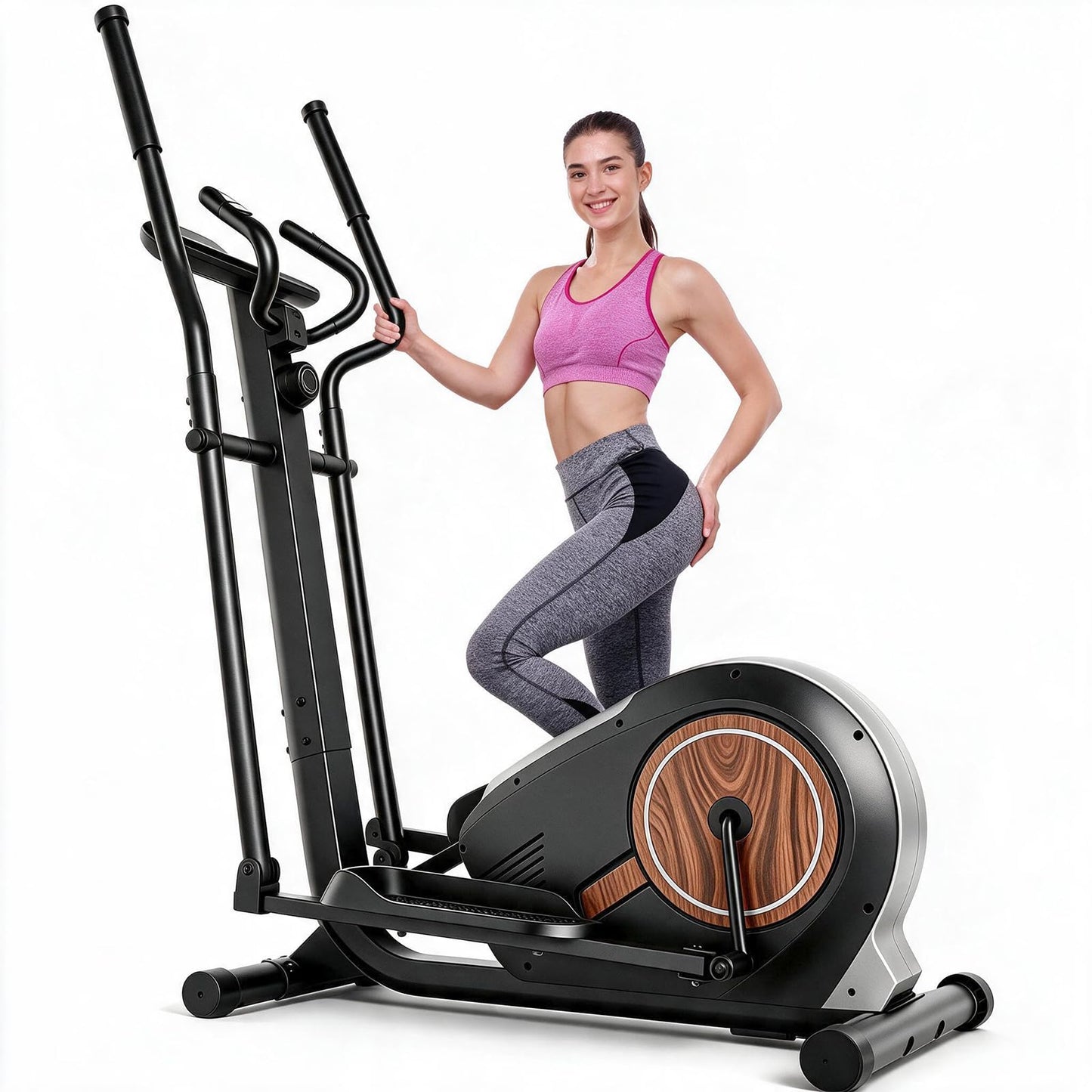 ANCHEER Elliptical Exercise Machine, Elliptical Trainer for Home Gym, Exercise Equipment 500Lbs Max