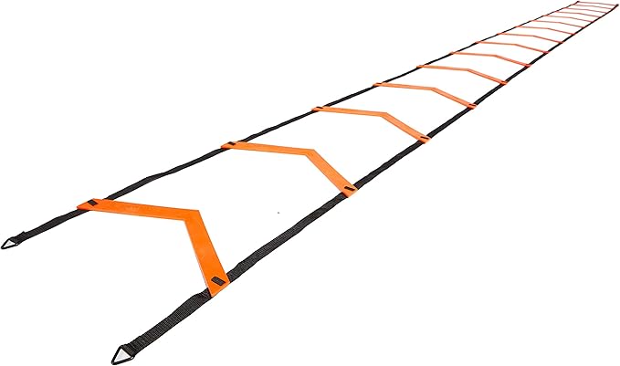 JAWKU Speed and Agility Ladder, Extra Long 21-Foot with 15-Rungs to Improve Balance, Acceleration, Lateral Speed, Change of Direction, and Body Control