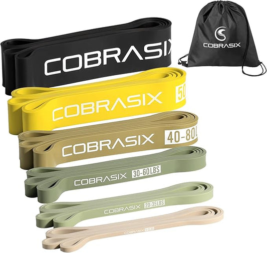 Resistance Bands for Working Out Men and Women | Resistance Bands for at Home Workouts, Powerlifting, Stretching, WOD, Strength Training and Pull Ups