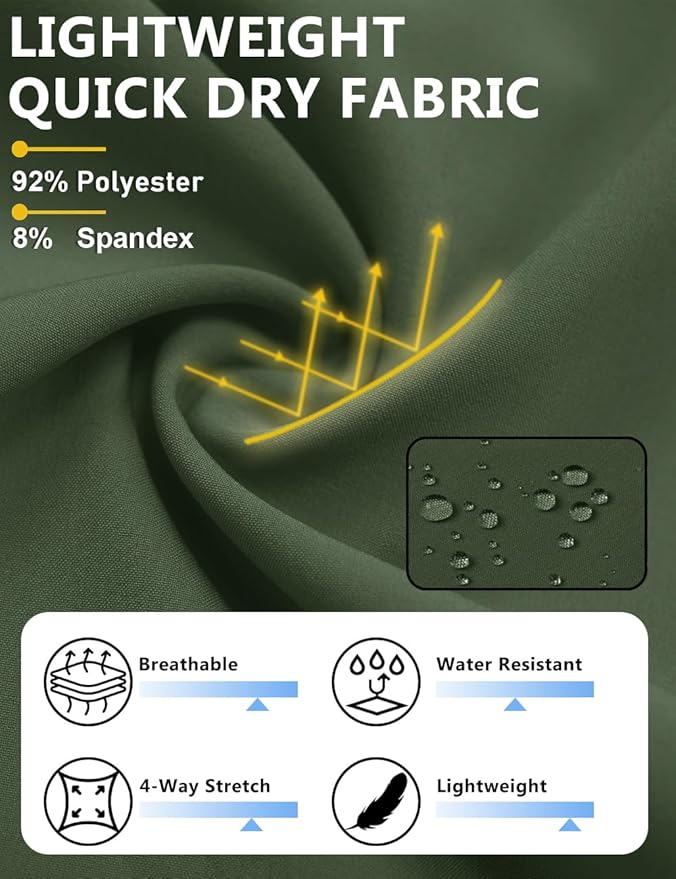 TACVASEN Men's Running Athletic Shorts 9" Quick Dry Workout Gym Shorts Lightweight Summer Shorts 3 Zipper Pockets