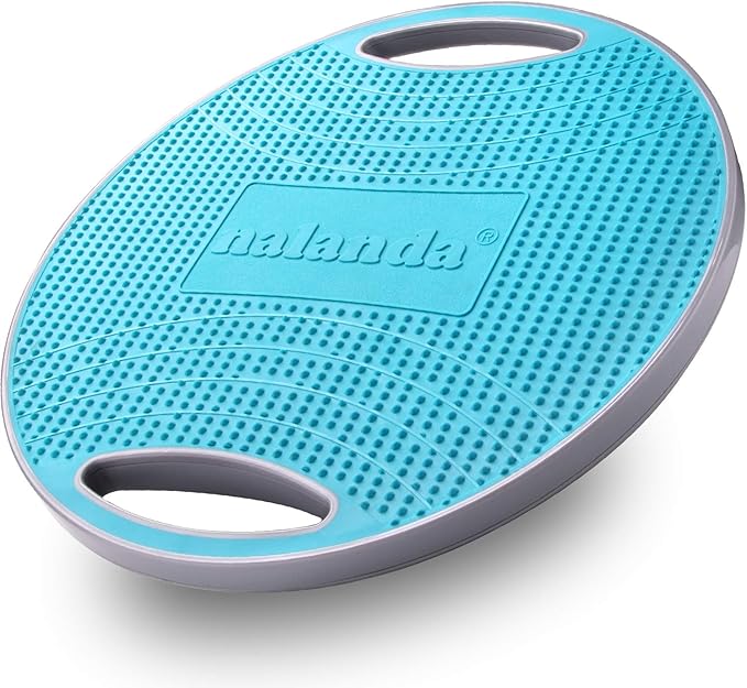 NALANDA Wobble Balance Board, Core Trainer for Balance Training and Exercising, Healthy Material Non-Skid TPE Bump Surface, Stability Board for Kids and Adults