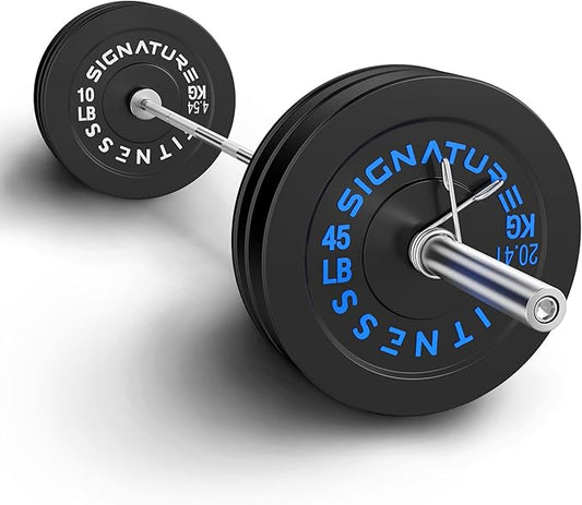 Olympic Bumper Plates Set, 2" Weight Plates for Strength Training & Weightlifting, Paris or Set or Set with Barbell, Multiple Options