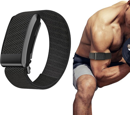 Bolesi Nylon Bicep Bands Compatible with Whoop 4.0 Fitness&Activity Tracker,Soft Stretchy Breathable Fabric Elastic Washable Adjustable Sports Loop Bicep Strap for Women Men.