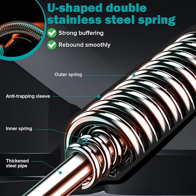 Twister Arm Exerciser 60-110lb Home Fitness Equipment Men's Strength Training Adjustable Spring Exercise Bar Chest Workout Equipment（Suitable for Stronger Men）