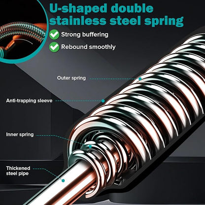 Twister Arm Exerciser 60-110lb Home Fitness Equipment Men's Strength Training Adjustable Spring Exercise Bar Chest Workout Equipment（Suitable for Stronger Men）