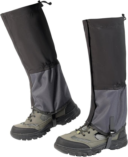 Waterproof Trail Gators for Hiking Boots Adjustable Ankle Leg Gaiters for Men Women Shoe Gaiters Snow Boot Covers Snowshoeing