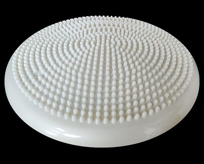 AppleRound Inflated Wobble Cushion with Hand Pump, Air Stability Board (Extra Thick), Core Balance Disc for Adults, Sensory Wiggle Seat for Kids, Flexible Seating for All Age, 13.5in / 34cm Diameter