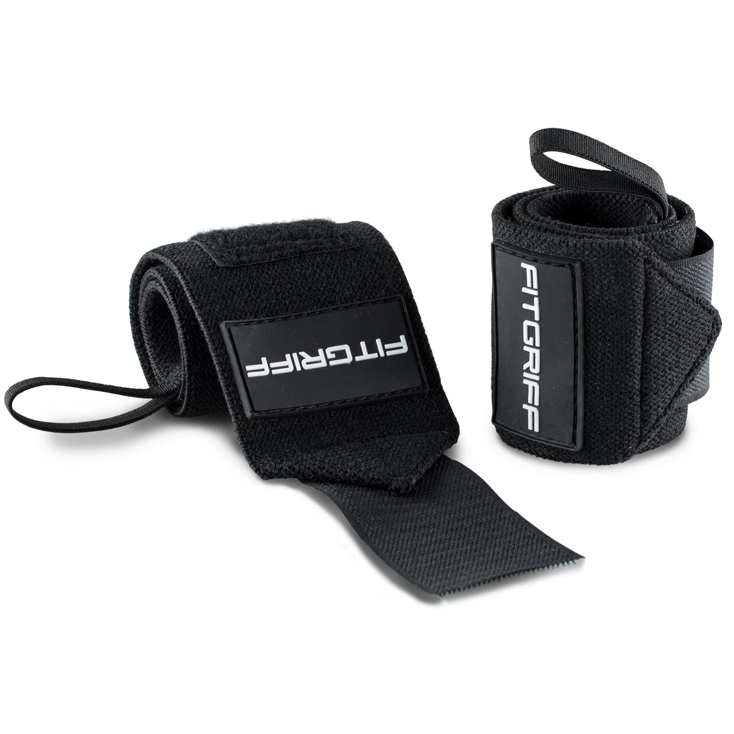 Fitgriff® Wrist Wraps for Weightlifting (18") Heavy-Duty Support for Gym, Bench Press, and Pushups