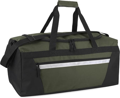 40 Liter, 22 Inch Reflective Duffle Bag with Shoulder Strap for Men, Women, Travel