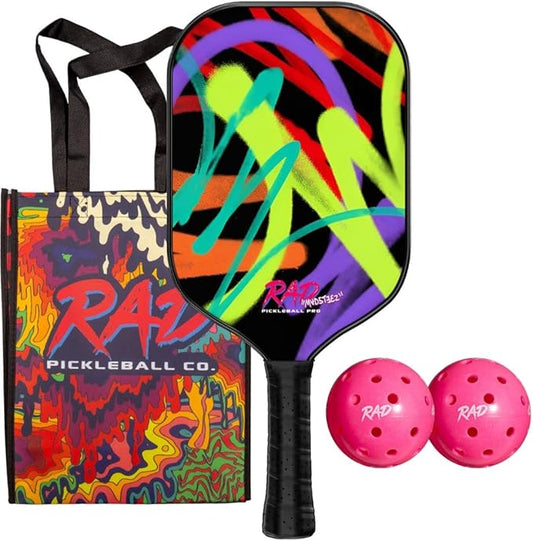 RAD Pro Pickleball Paddle Set – USAPA Approved – T700 Carbon Fiber Surface & 16mm Full-Cell