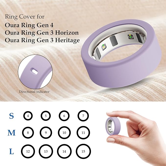 15 Pack Cover Compatible with Oura Ring Gen 4/Gen 3 Horizon/Gen 3 Heritage, Anti-Scratch Silicone Case for Oura Ring Protector for Women Men Working Out Gym, Support Charging with Cover on