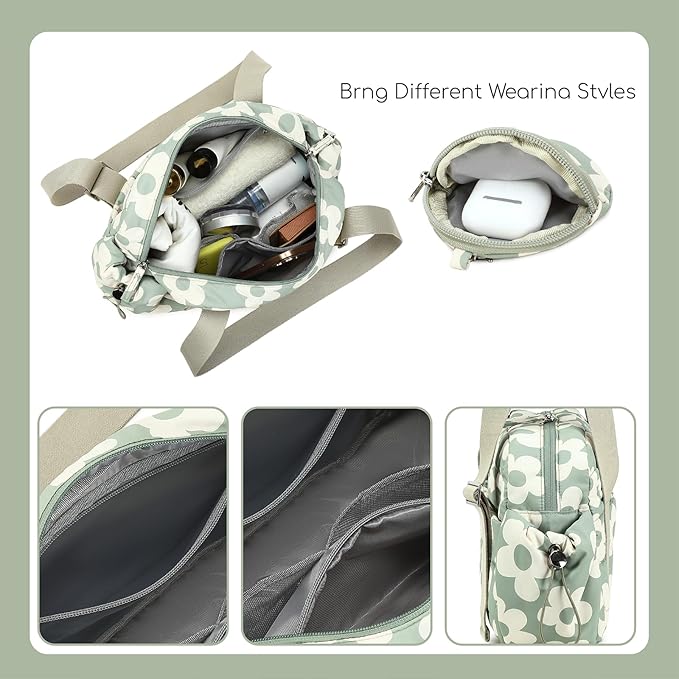 CAMTOP Mini Gym Bag for Women, Small Gym Tote Bag Puffy Quilted Sports Duffel Bag with Wet Compartment and Coin Purse Duffel Bags Dance Yoga Workout Bag