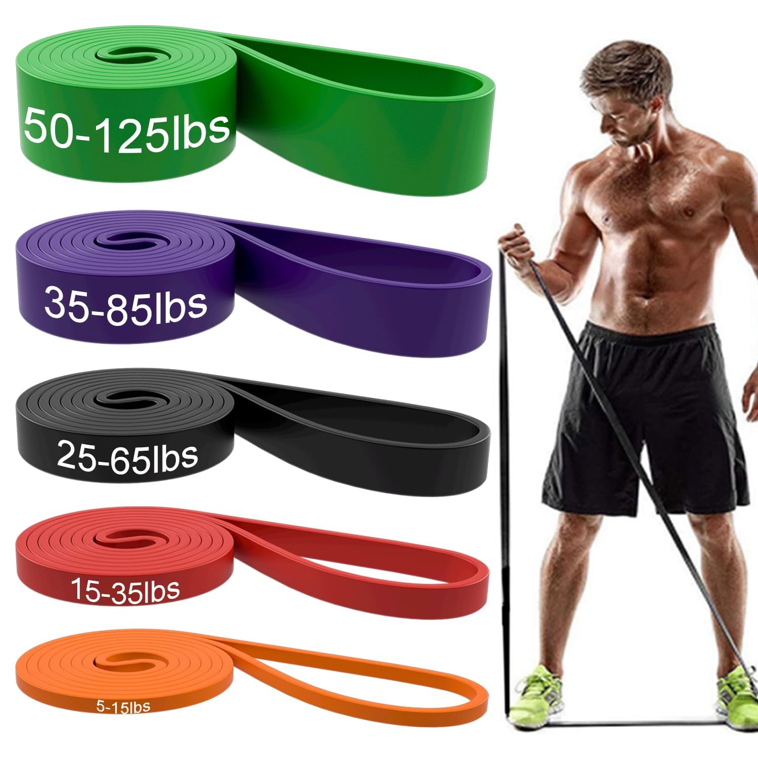 Resistance Bands, Pull Up Assist Bands - Workout Bands, Eexercise Bands for Working Out, Fitness