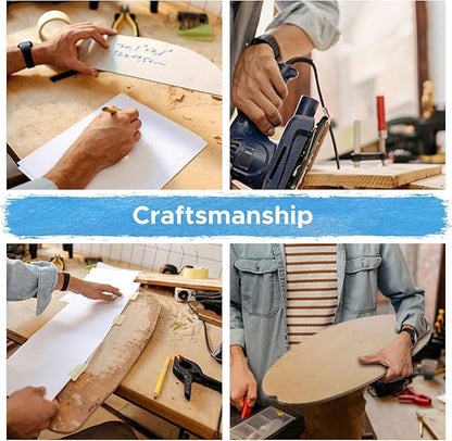 XCMAN Surf Balance Board Trainer with Roller Wooden Exercise Balancing Stability Trainer - Non Slip Surface for Adults Kids|Balance Board for Surfing,Snowboarding,Skateboarding,Hockey,Yoga Training