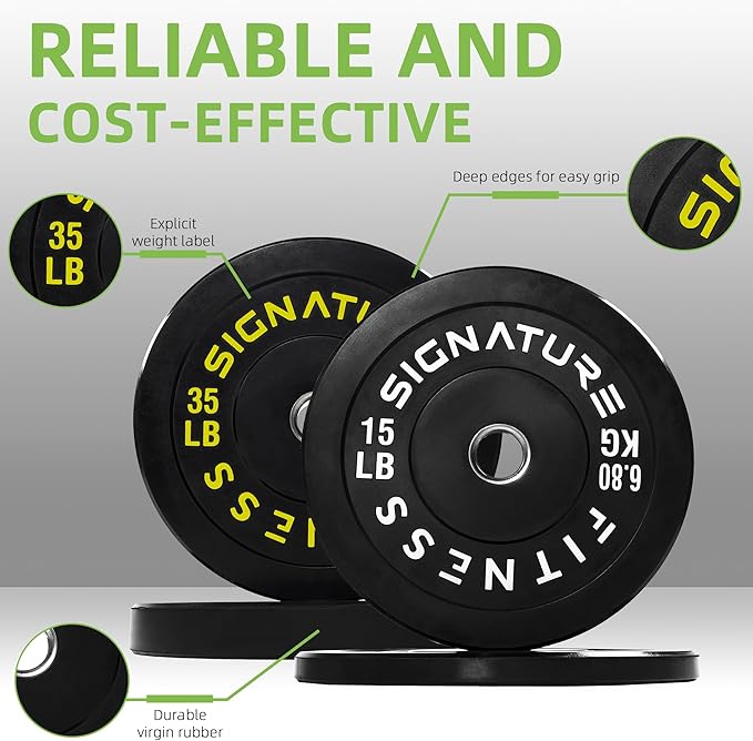 Olympic Bumper Plates Set, 2" Weight Plates for Strength Training & Weightlifting, Paris or Set or Set with Barbell, Multiple Options