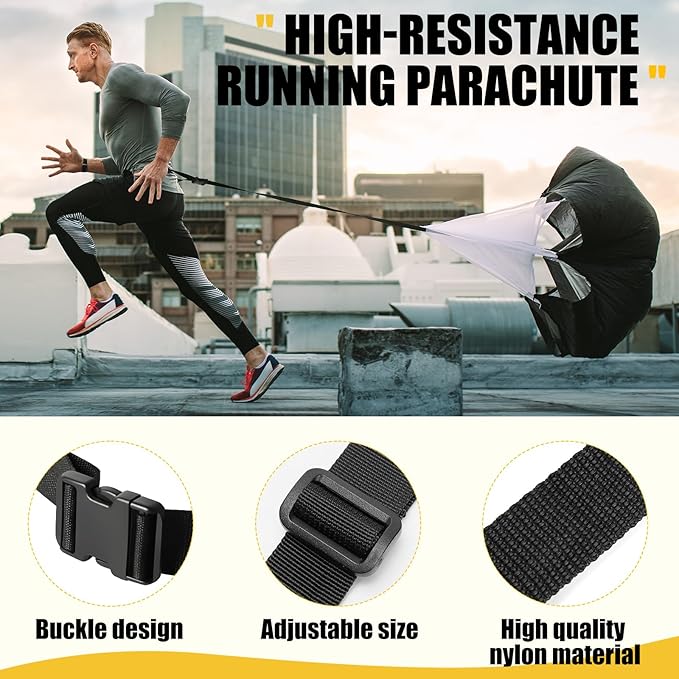 Soccer Training Equipment, Agility Speed Training Set with 20ft Speed Ladder, 12 Cones, 4 Adjustable Hurdles, Jump Rope, Parachute | Ideal for Basketball, Football Practise, for Kids, Youth, Adults