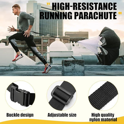 Soccer Training Equipment, Agility Speed Training Set with 20ft Speed Ladder, 12 Cones, 4 Adjustable Hurdles, Jump Rope, Parachute | Ideal for Basketball, Football Practise, for Kids, Youth, Adults