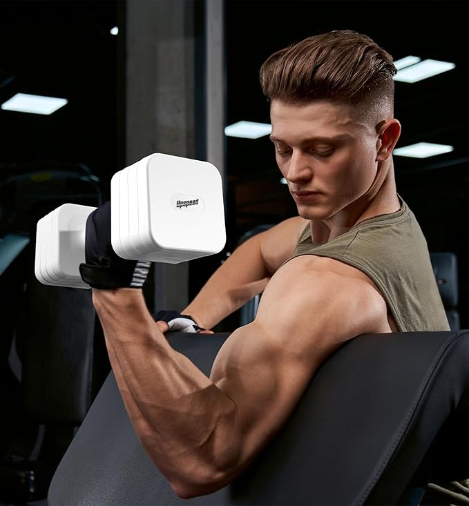 15LB 20LB 40LB 50LB Adjustable Dumbbell Set Free Weights Dumbbells Set for Women Men Hand Weights Sets Adjust Dumbbell Weight Sets for Home Gym Exercise Workout Strength Training Equipments