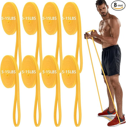 8 Pcs Resistance Bands Pull up Bands Pull up Assistance Bands Exercise Workout Bands for Working Out Muscle Training Physical Therapy Muscle Training Men and Women