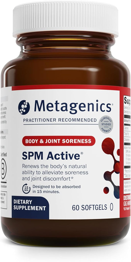 Metagenics SPM Active - Specialized Pro-Resolving Mediators from Marine Oils - Supports Normal