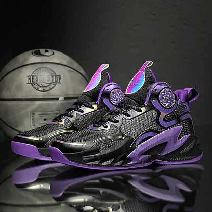Boys Basketball Shoes Breathable Indoor Athletic Shoes Youth Outdoor Fashion Sneakers Comfortable Basketball Shoes for Girls