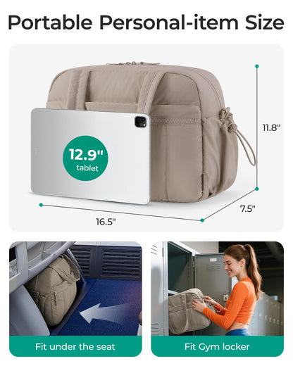 BAGSMART Duffle Bag for Travel, Gym Bag for Women, Weekender Carry on